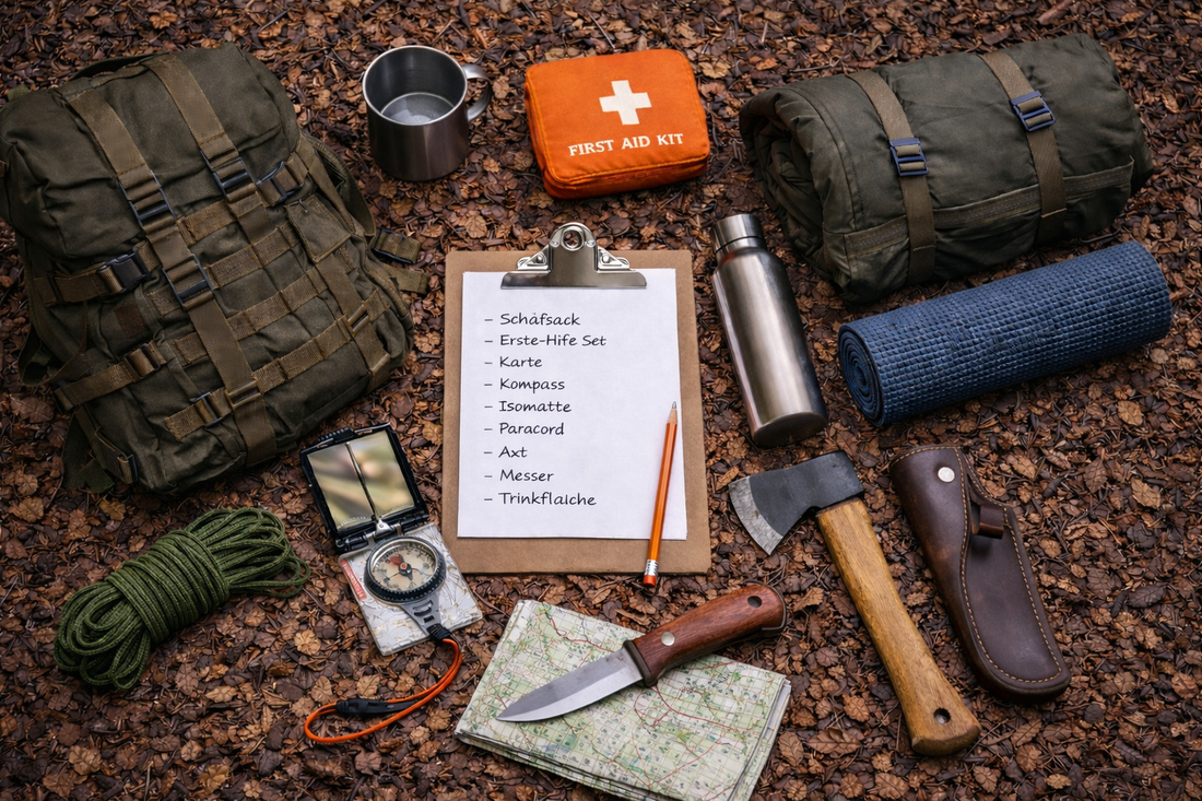 Packliste für Basis Survivalkurse