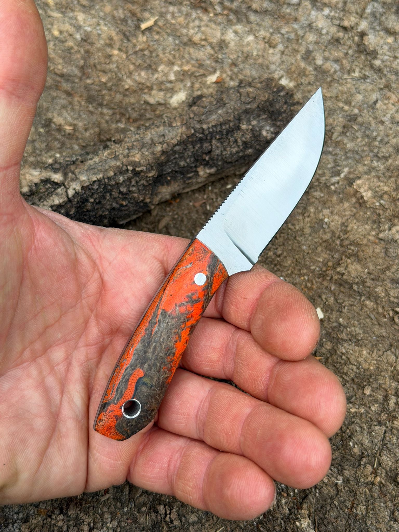 Bushcraft North Handmade Outdoor Messer Klein – Flachschliff