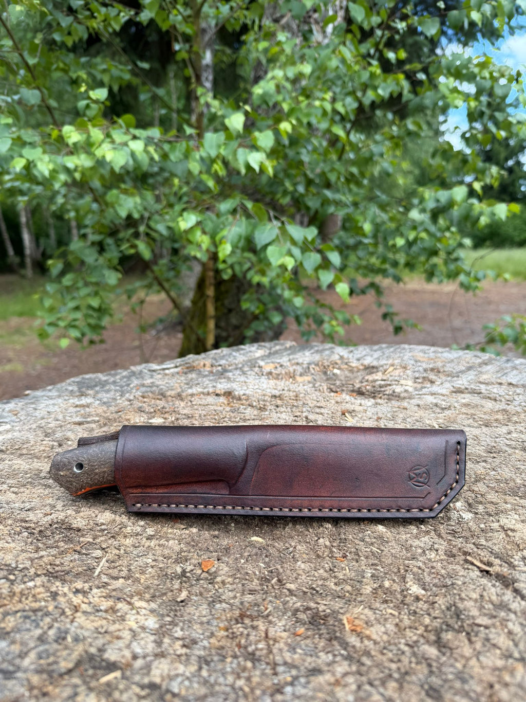 Bushcraft North Handmade Outdoor Messer Groß – Scandi-Schliff