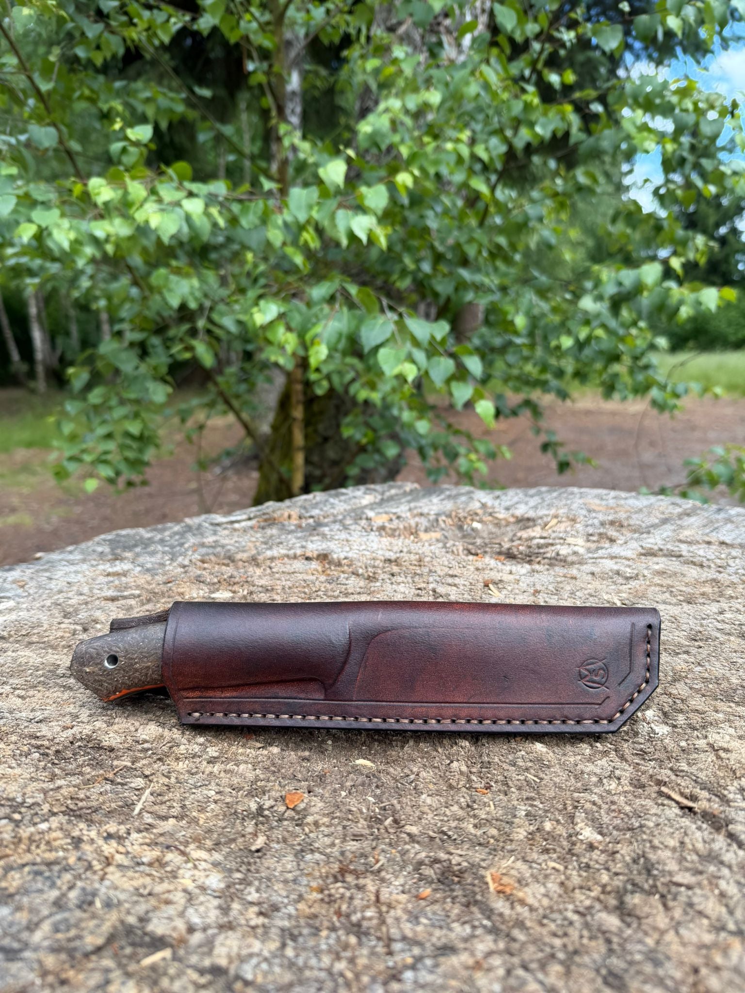 Bushcraft North Handmade Outdoor Messer Groß – Scandi-Schliff
