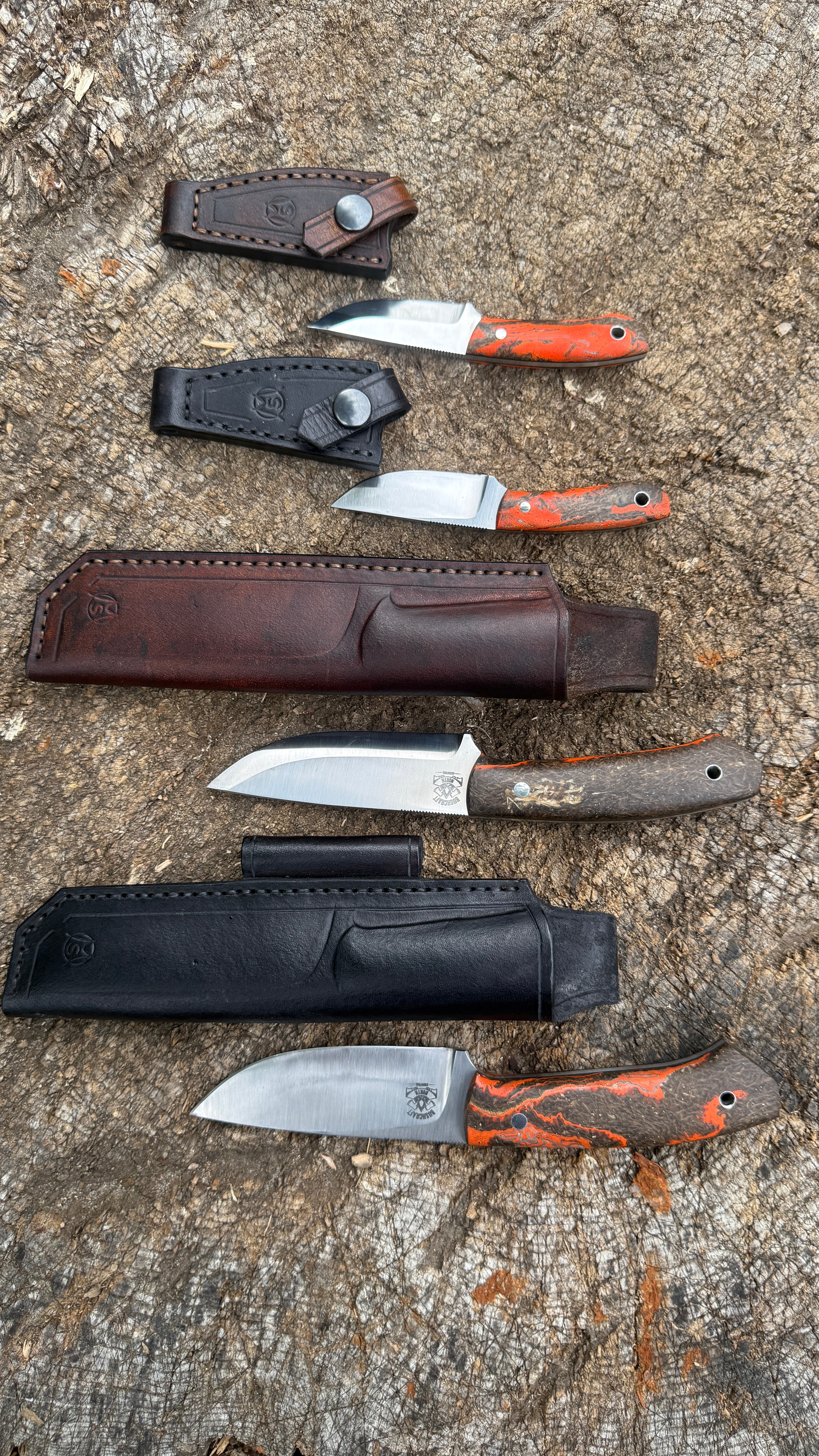 Bushcraft North Handmade Outdoor Messer Klein – Flachschliff
