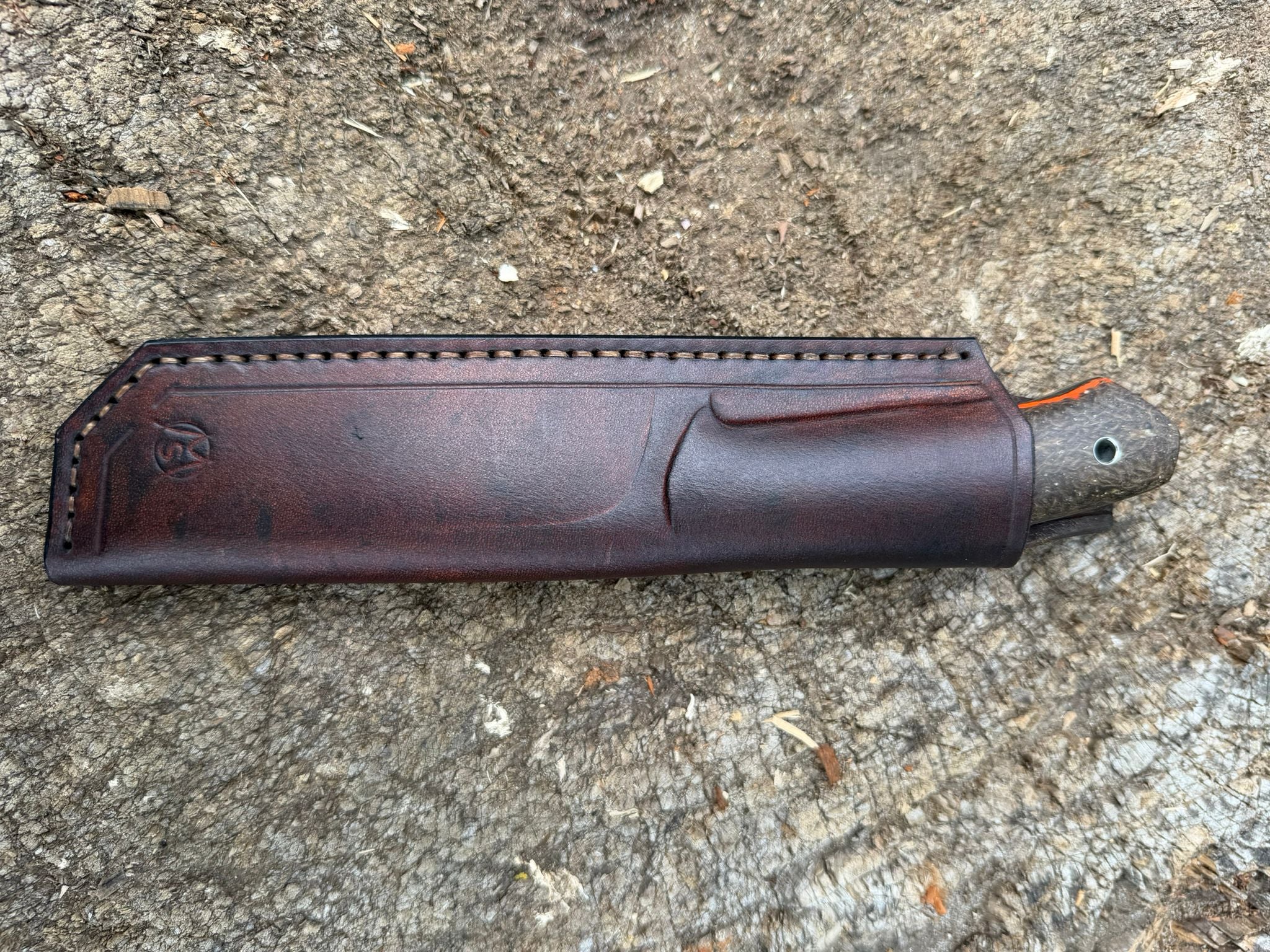 Bushcraft North Handmade Outdoor Messer Groß – Flachschliff