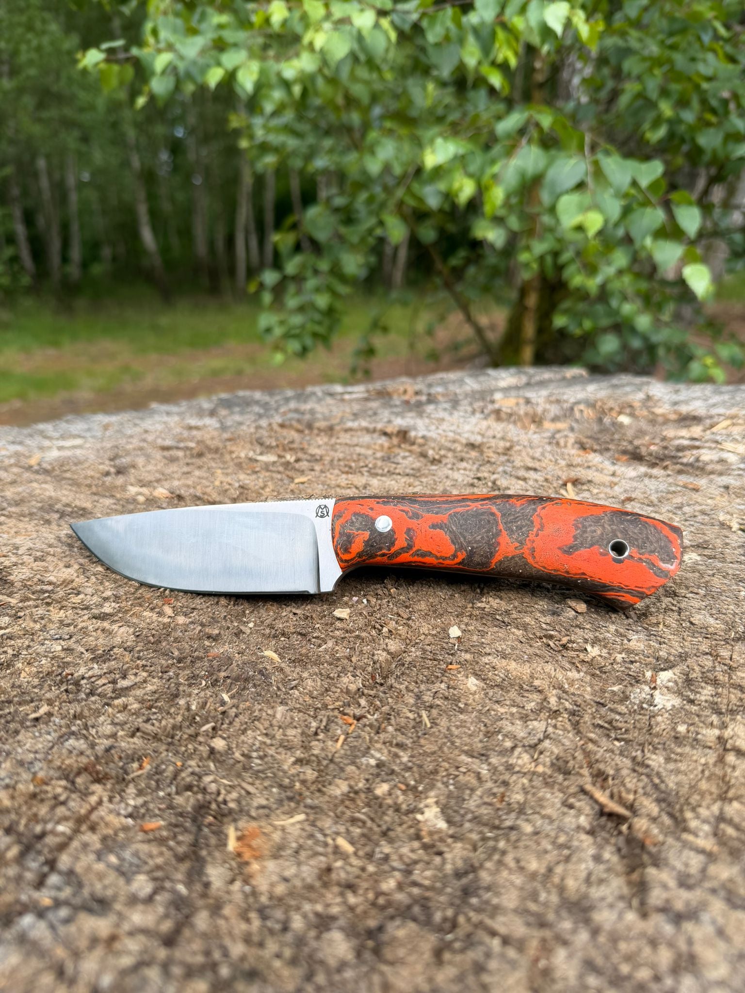 Bushcraft North Handmade Outdoor Messer Groß – Flachschliff