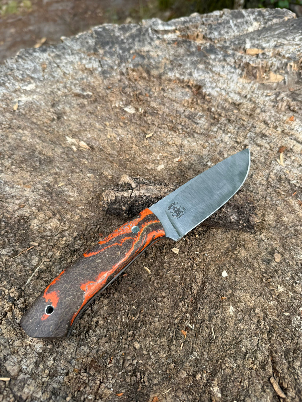 Bushcraft North Handmade Outdoor Messer Groß – Flachschliff