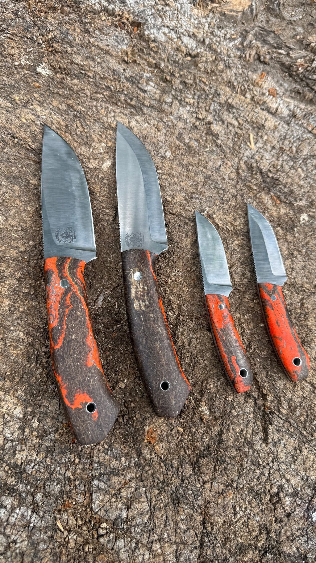 Bushcraft North Handmade Outdoor Messer Klein – Flachschliff