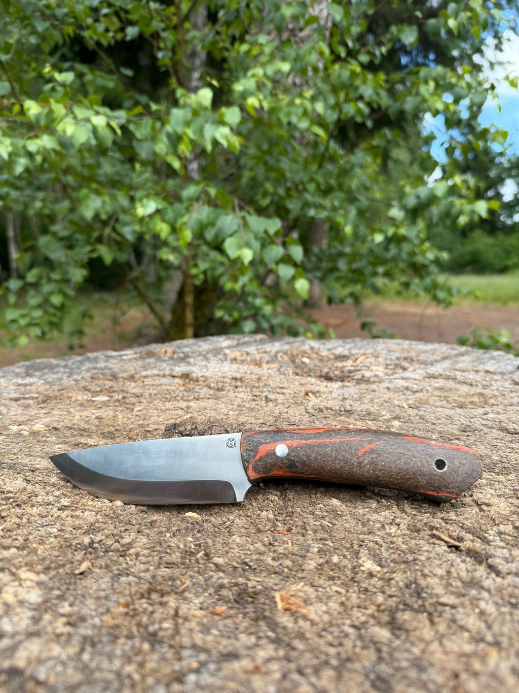 Bushcraft North Handmade Outdoor Messer Groß – Scandi-Schliff