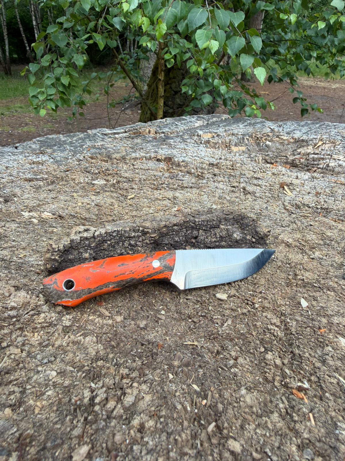 Bushcraft North Handmade Outdoor Messer Klein – Scandi-Schliff