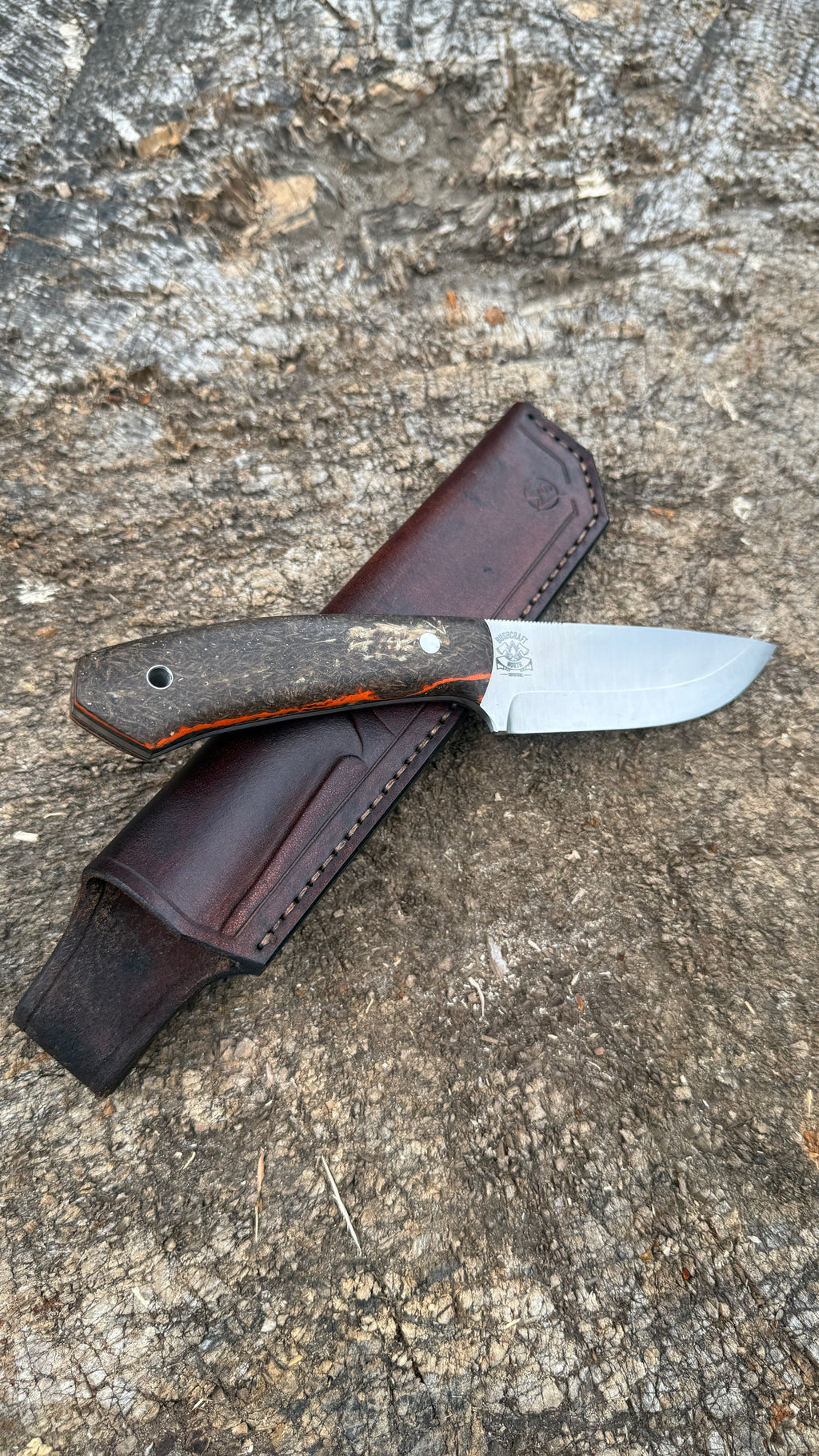 Bushcraft North Handmade Outdoor Messer Groß – Scandi-Schliff