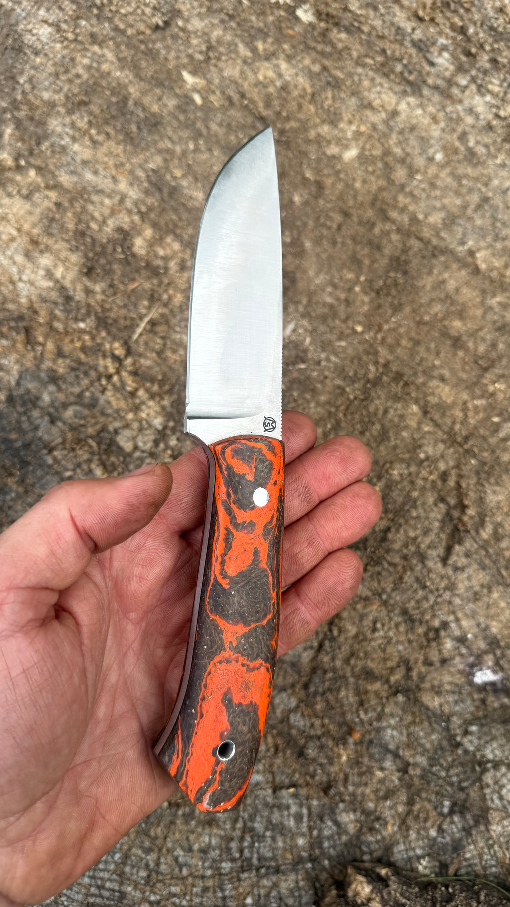 Bushcraft North Handmade Outdoor Messer Groß – Flachschliff
