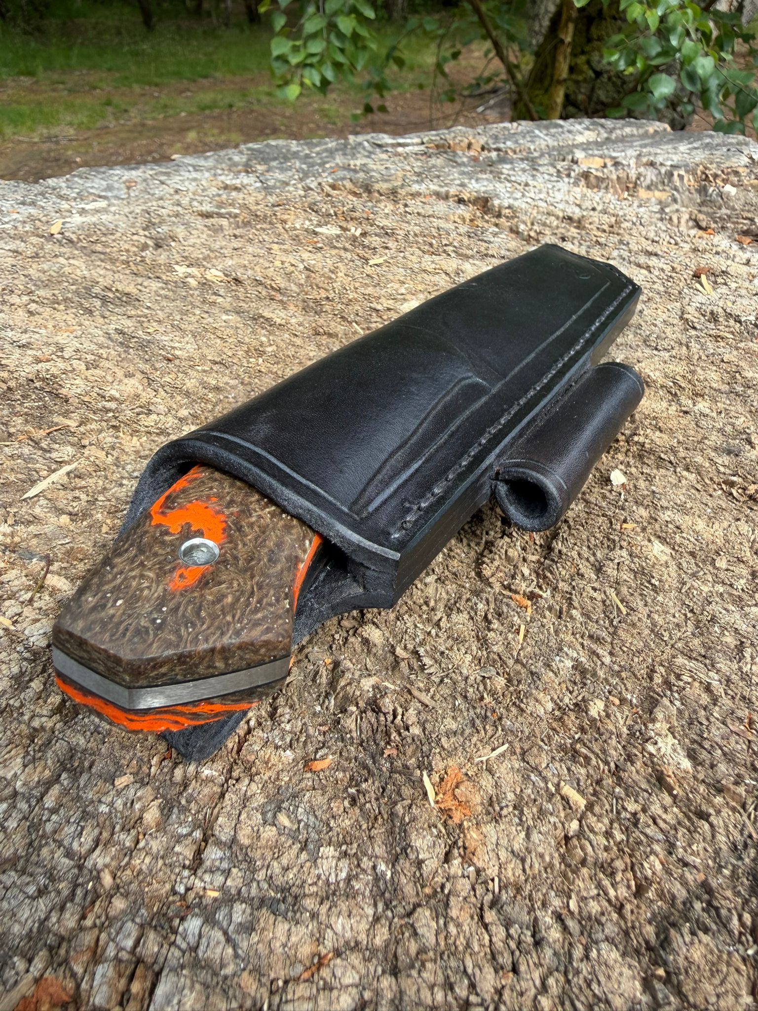 Bushcraft North Handmade Outdoor Messer Groß – Flachschliff