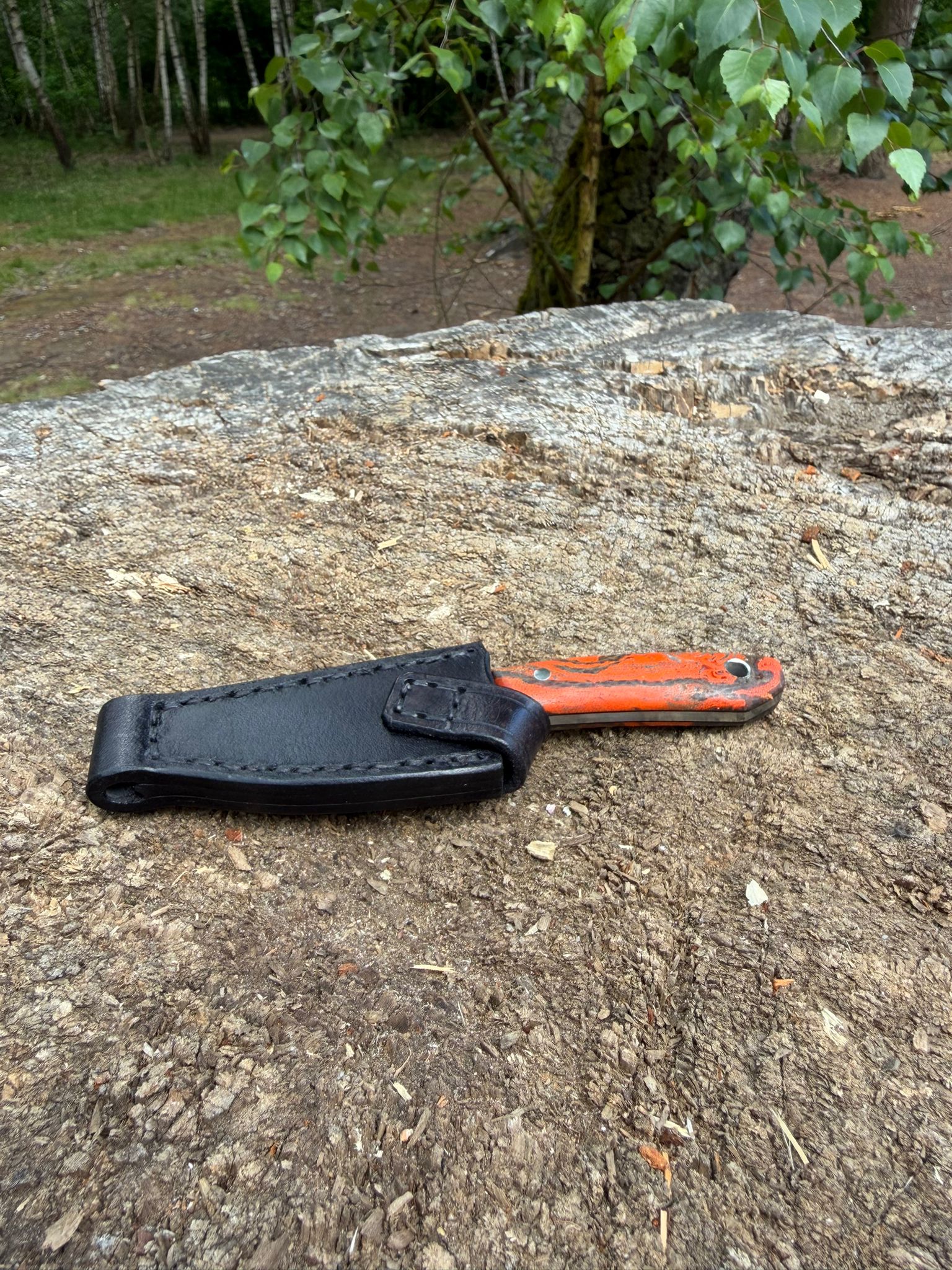 Bushcraft North Handmade Outdoor Messer Klein – Flachschliff