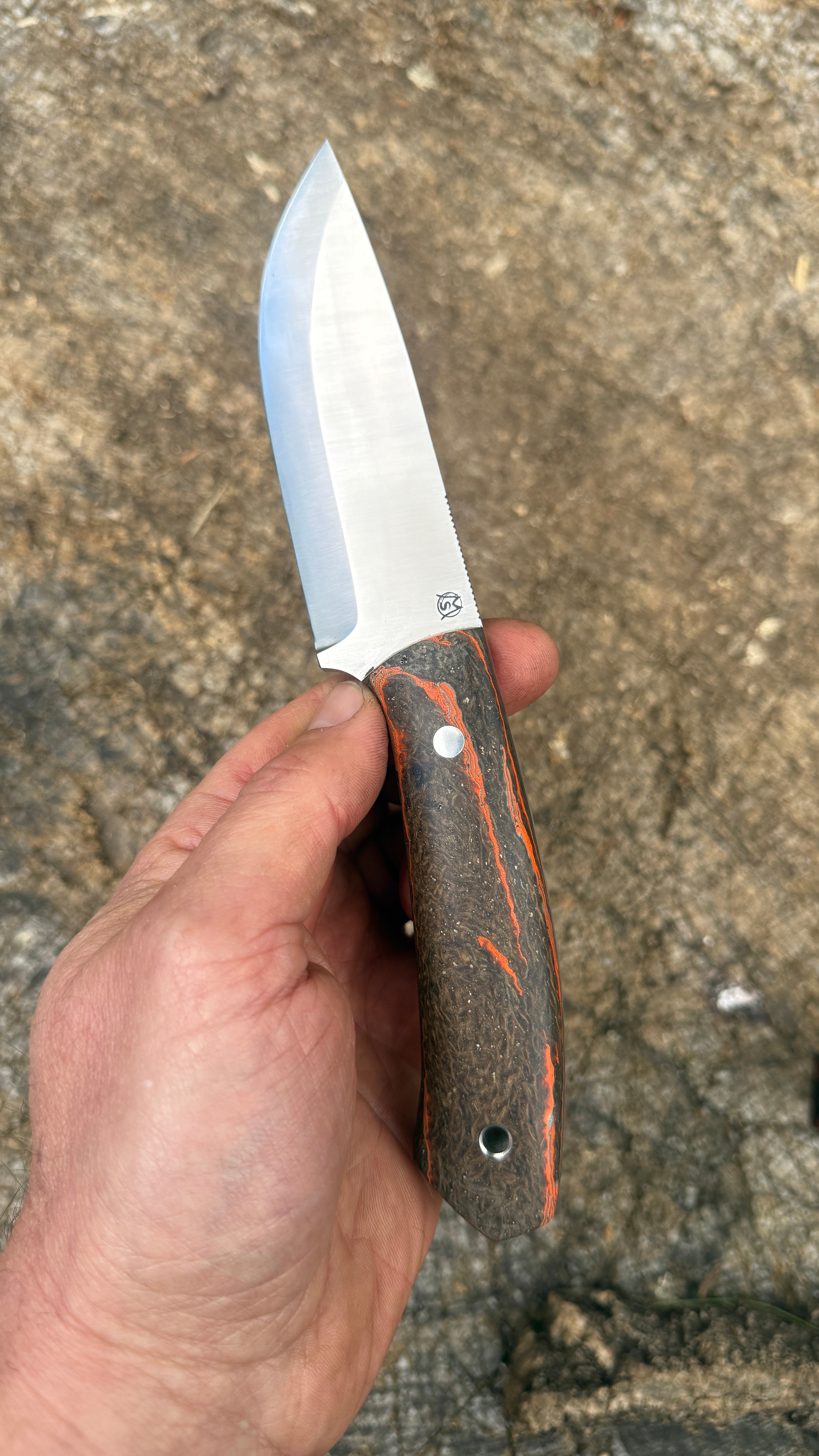 Bushcraft North Handmade Outdoor Messer Groß – Scandi-Schliff
