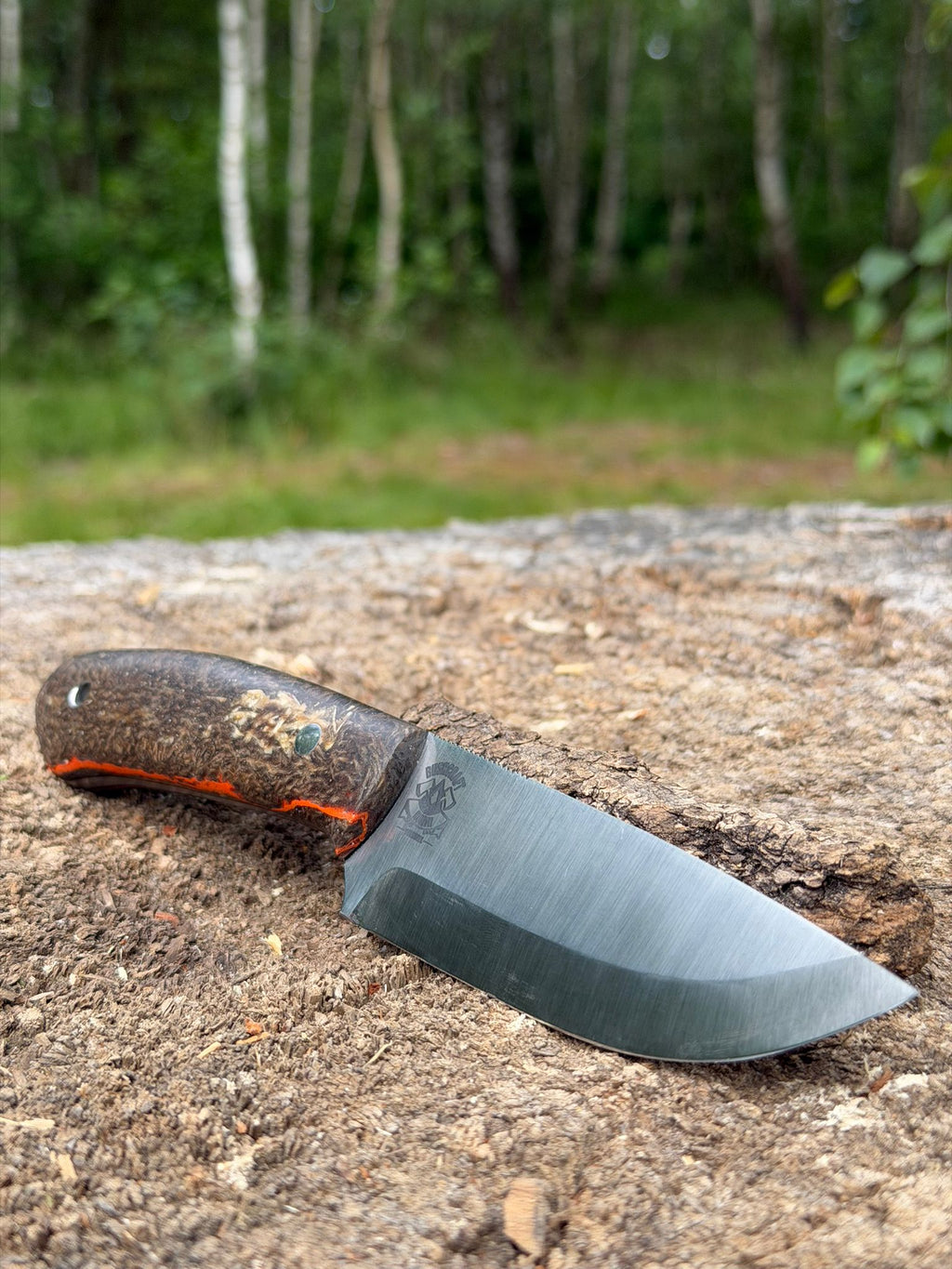 Bushcraft North Handmade Outdoor Messer Groß – Scandi-Schliff