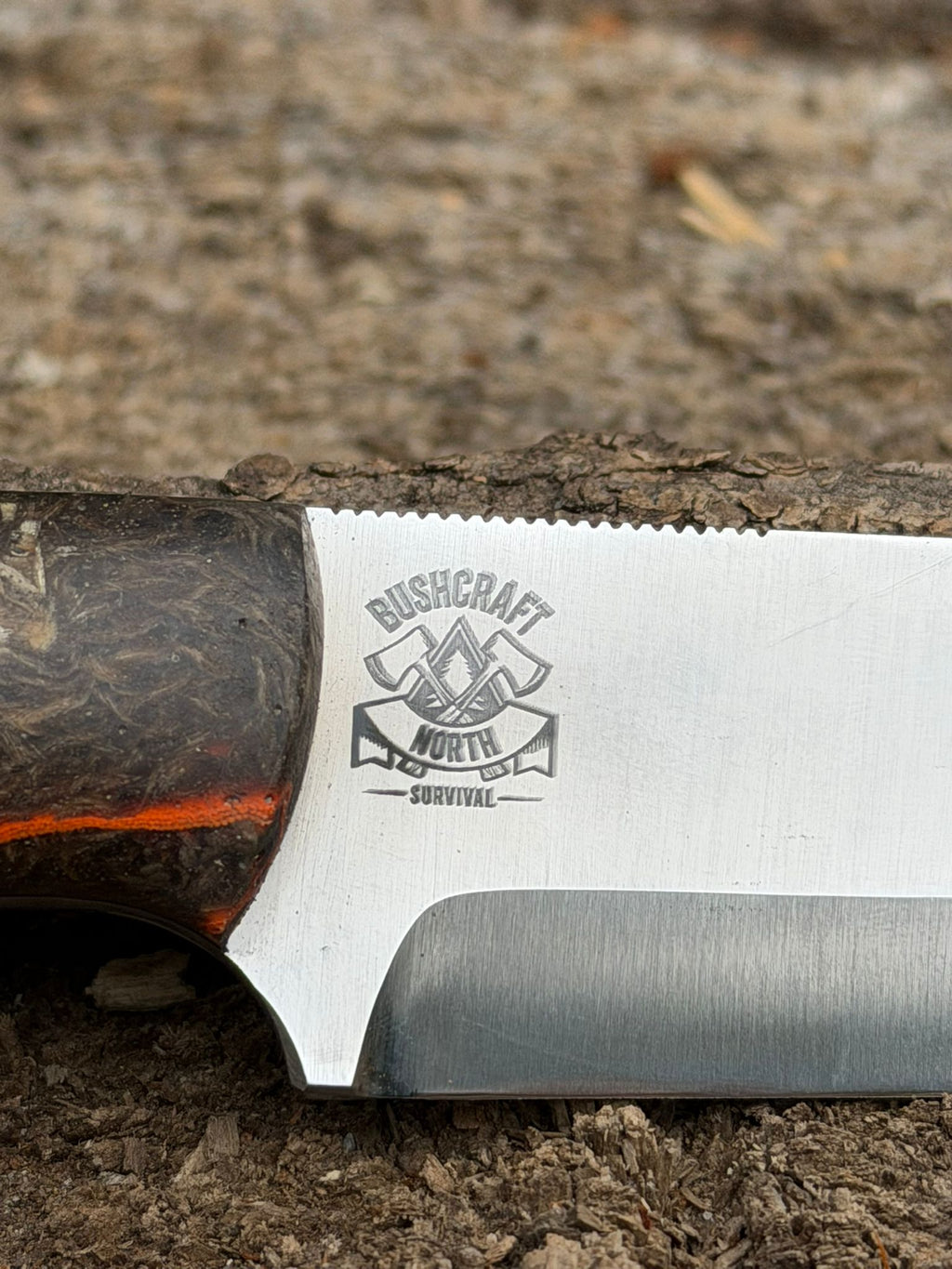 Bushcraft North Handmade Outdoor Messer Groß – Scandi-Schliff