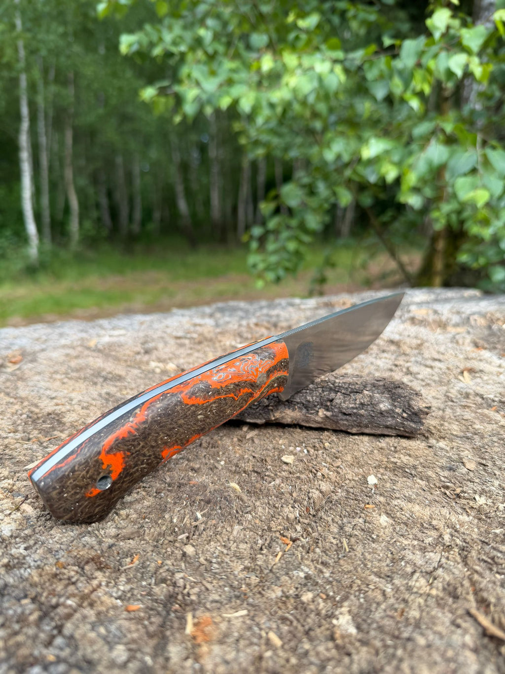 Bushcraft North Handmade Outdoor Messer Groß – Flachschliff