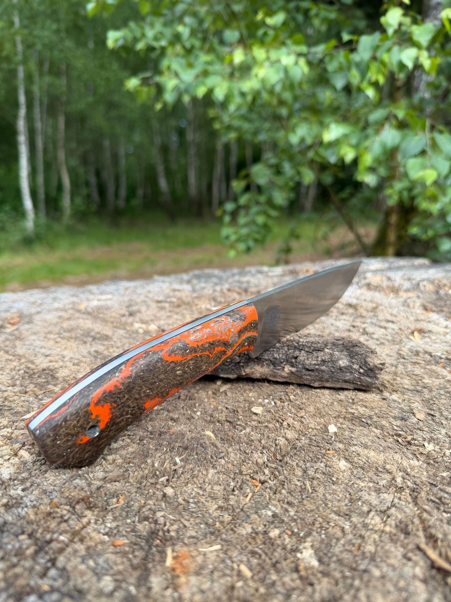 Bushcraft North Handmade Outdoor Messer Groß – Flachschliff