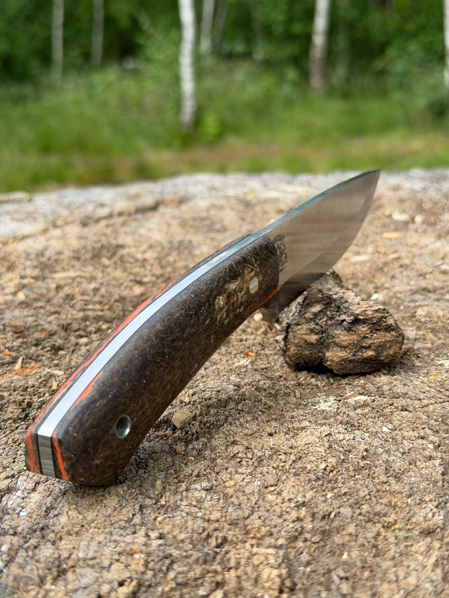 Bushcraft North Handmade Outdoor Messer Groß – Scandi-Schliff