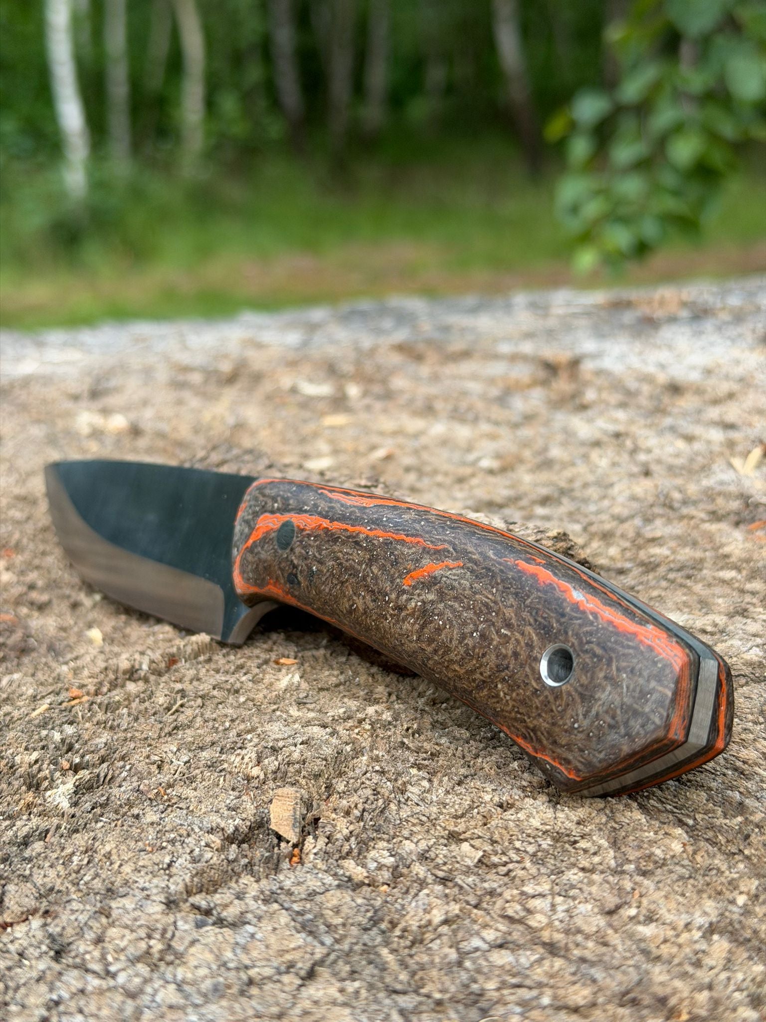 Bushcraft North Handmade Outdoor Messer Groß – Scandi-Schliff