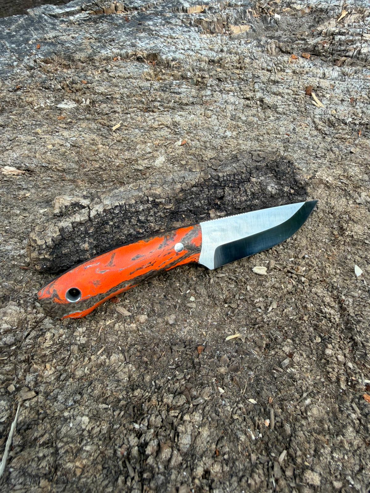 Bushcraft North Handmade Outdoor Messer Klein – Scandi-Schliff