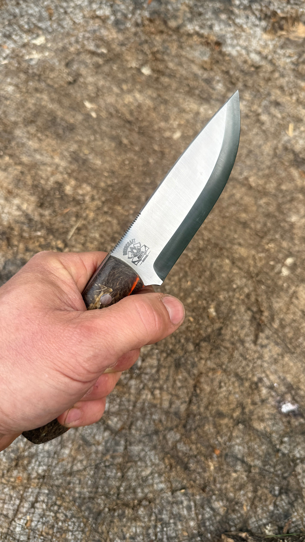 Bushcraft North Handmade Outdoor Messer Groß – Scandi-Schliff
